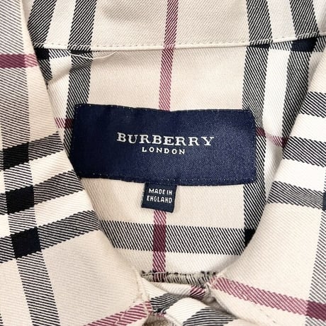 【USED】00'S BURBERRY LONDON NOVA CHECK SHORT TRACKER JACKET