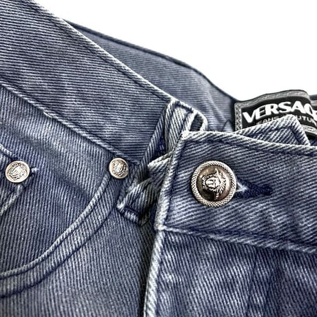 【USED】90'S-00'S VERASCE JEANS DENIM PANTS BLUE GRAY