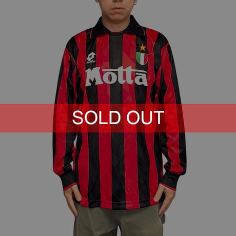 【USED】Lotto AC MILAN 1993/1994 L/S FOOTBALL SHIRT