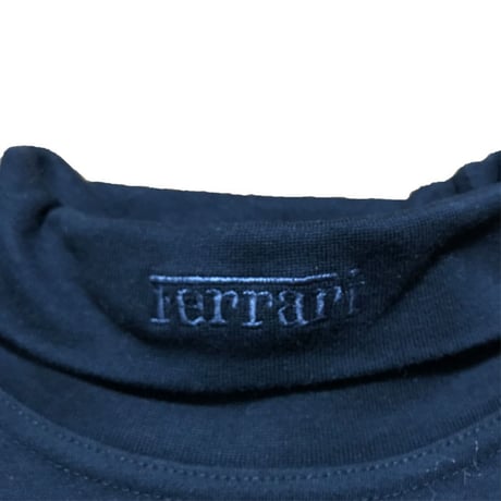【USED】90'S FERRARI HI-NECK L/S T-SHIRT MADE IN U.K