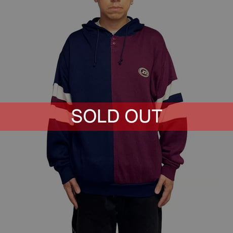 【USED】90's DUNLOP BICOLOR SWEAT PARKA