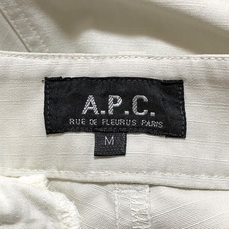 【USED】90'S A.P.C. CARGO PANTS WHITE