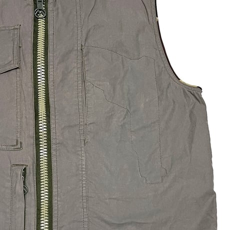 【USED】90's Maharishi ASYMMETRICAL VEST LIGHT GRAY