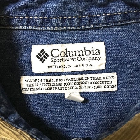 【USED】COLUMBIA ELBOW PATCH DENIM SHIRT