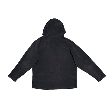 【USED】00's NIKE Fleece Tech Hoodie Black Minimal Logo