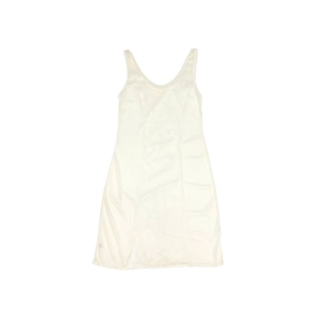【USED】60's LINGERIE LACE SWITCHING SLIP DRESS WHITE