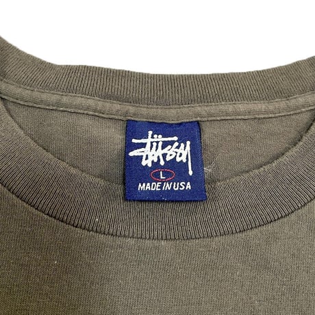 【USED】90'S STUSSY ELEPHANT T-SHIRT