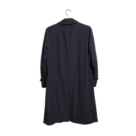 【USED】80'S BURBERRYS STAND FALL COLLAR COAT NAVY MADE IN ENGLAND