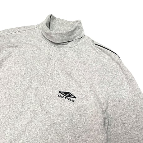 【USED】00's UMBRO HI-NECK L/S T-SHIRT GRAY