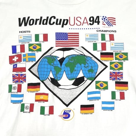 【USED】90'S WORLD CUP USA 94 NATIONAL FLAG T-SHIRT