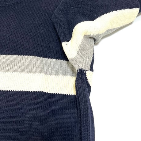 【USED】 90'S-00'S J.CREW LINE COTTON KNIT SWEATER