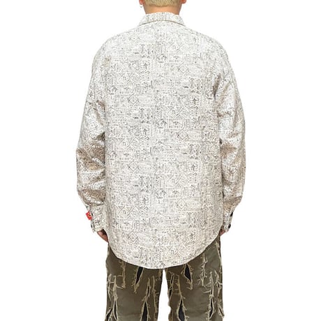 【USED】80'S-90'S GIO-GOI TRIBAL PATTERN SHIRT JACKET