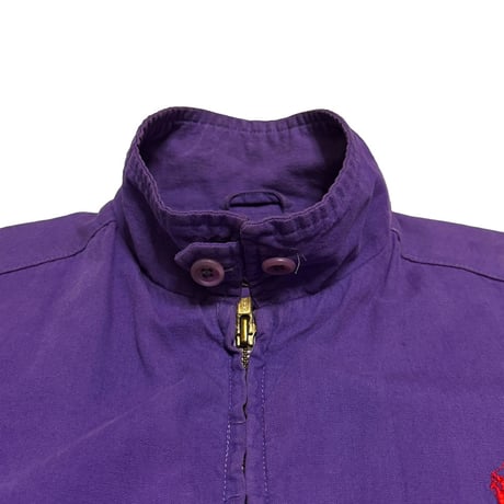 【USED】90's Polo by Ralph Lauren Garment-Dyed Swing Jacket Purple