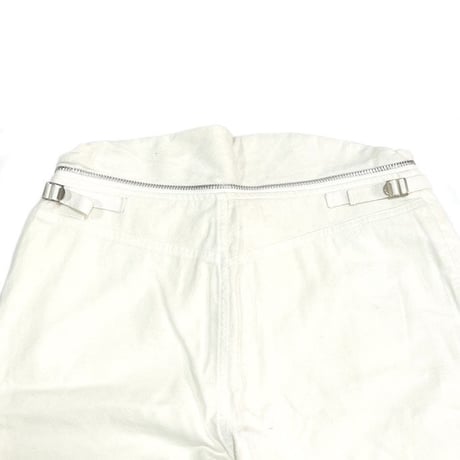 【DEAD STOCK】HELMUT LANG 1998 AW WHITE MOLESKIN ASTRO BIKER PANTS