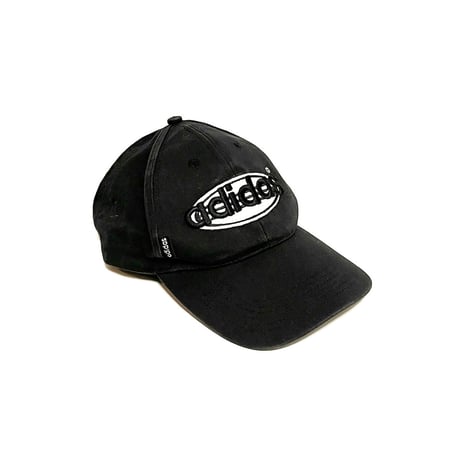 【USED】90's adidas OVAL LOGO EMBROIDERY CAP