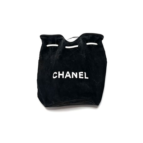 【USED】90's CHANEL DRAWSTRING MARINE BAG