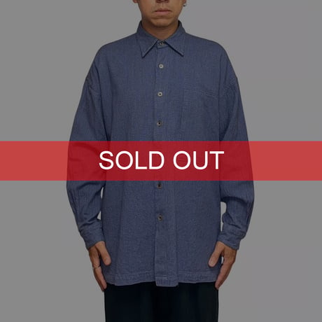 【USED】90's Issey Miyake "im product" Sashiko-Style Textured Shirt