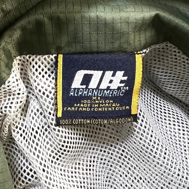 USED】90'S-00'S ALPHANUMERIC NYLON JACKET | KON USED】90'S-00'S ALPHANUMERIC NYLON JACKET | KON