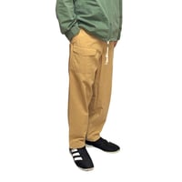 【USED】00's Y’s Cotton Linen Wide Work Pants Beige