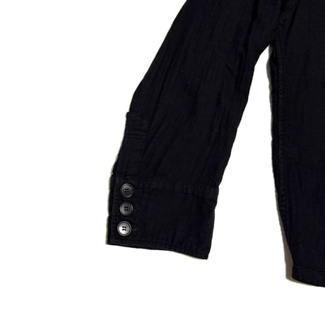 【USED】90's Christopher Nemeth Black Cotton Shirt