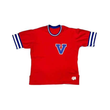 【USED】70's-80's HARV-AL V-LOGO FOOTBALL T-SHIRT