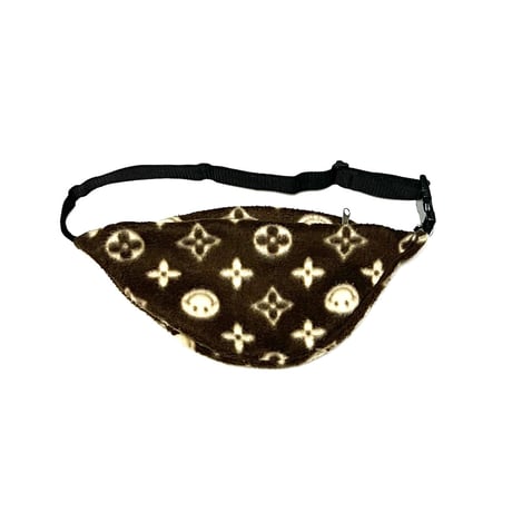 【USED】90's BOOTLEG MONOGRAM FLEECE BUMBAG