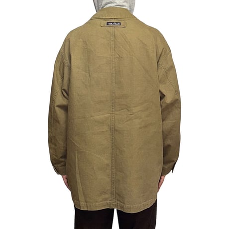 【USED】90's-00's nautica Duck Canvas Marine Work Jacket