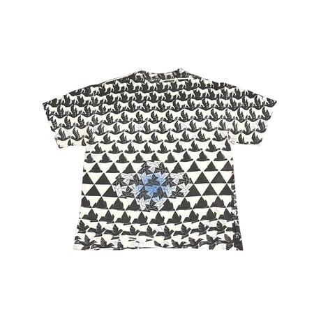 【USED】90's M.C.ESCHER ALL OVER PRINT T-SHIRT