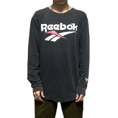 【USED】90'S REEBOK CUT-OFF NECK L/S T-SHIRT