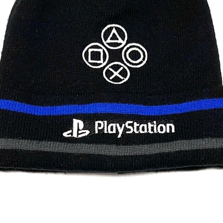 【USED】00's FASHION UK Play Station KNIT CAP