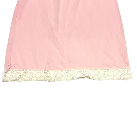 【USED】60's Perlon LINGERIE SLIP DRESS BABY PINK