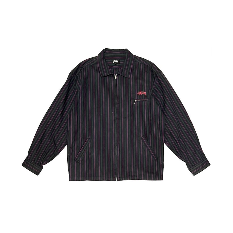 USED】80's OLD STUSSY STRIPE OVERSIZED DRIZZLER USED】80's OLD STUSSY STRIPE OVERSIZED DRIZZLER