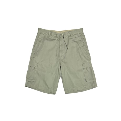 【USED】00's NAUTICA JEANS COMPANY Cotton Cargo Shorts Olive Gray