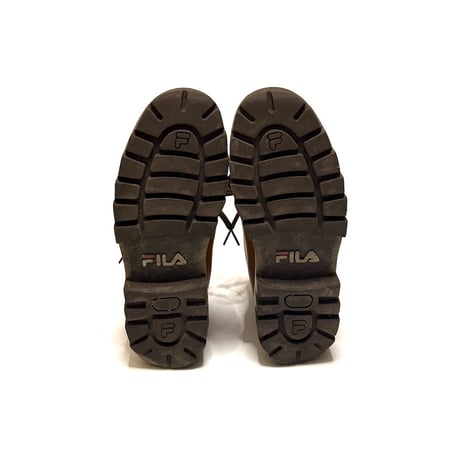 【USED】90's FILA Leather Chukka Boots Brown Made in Spain