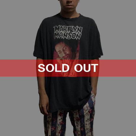 【USED】90'S MARILYN MANSON  "I AM THE GOD OF FUCK" T-SHIRT