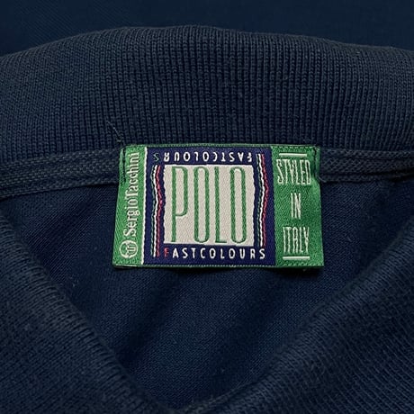 【USED】90's-00's Sergio Tacchini L/S POLO SHIRT