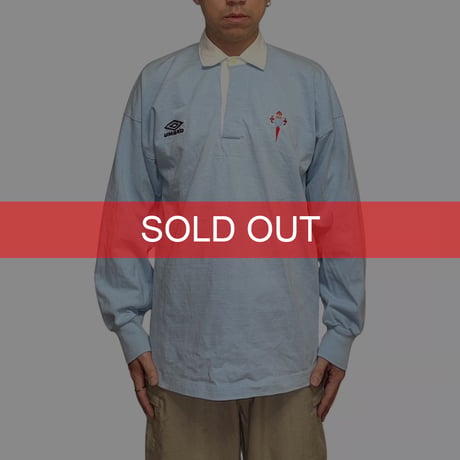 【USED】90's UMBRO Celta de Vigo Rugby Shirt