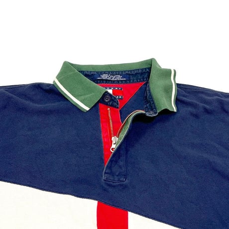 【USED】90'S TOMMY HILFIGER SAILING GEAR POLO SHIRT