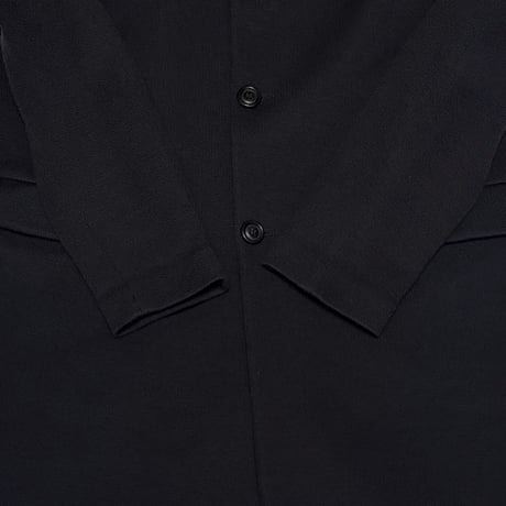 【USED】90's EMPORIO ARMANI Knit Chester Coat Black