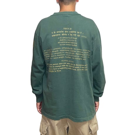 【USED】90's shelter TEXT22 L/S T-SHIRT