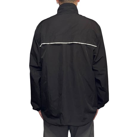【USED】90's-00's Eddie Bauer SPORT Half-Zip Tech Pullover Jacket Black
