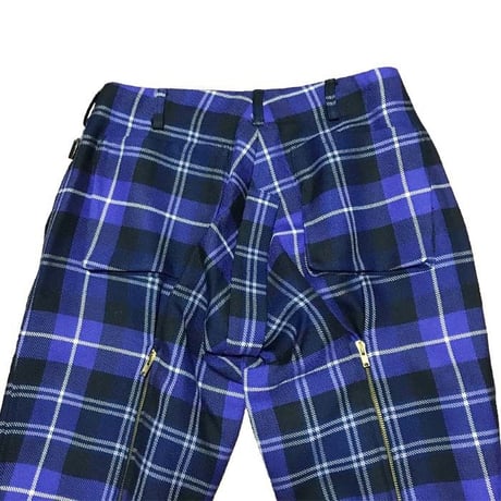 【USED】90'S VIVIENNE WESTWOOD GOLD LABEL MCPOIRET PLAID BONDAGE TROUSERS