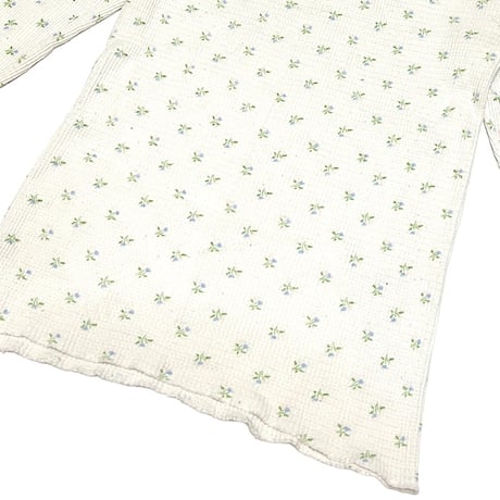 【USED】70's SMALL FLOWER PATTERN THERMAL TOP