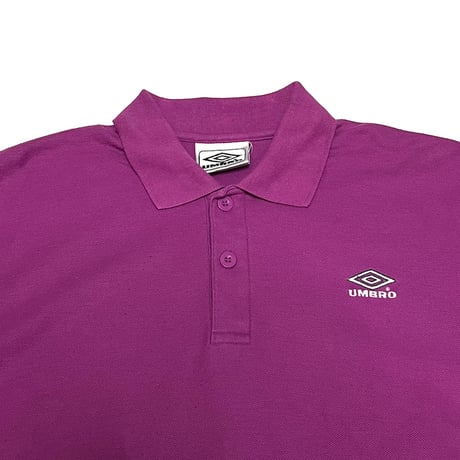 【USED】90's-00's UMBRO POLO SHIRT PINK PURPLE