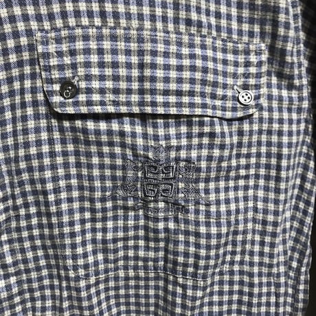 【USED】70'S GIVENCHY CHECK SHIRT