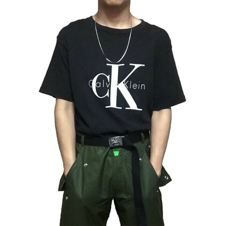 【USED】90'S CALVIN KLEIN "CK" LOGO T-SHIRT