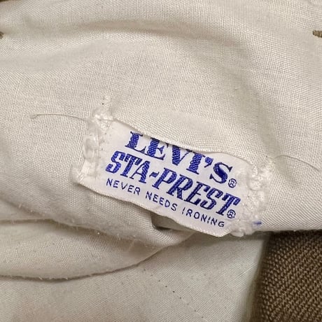 【USED】70'S LEVI'S STA-PREST PANTS BROWN