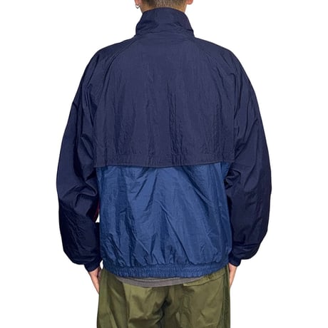 【USED】90's LANDS’ END Panel Color Nylon Track Jacket