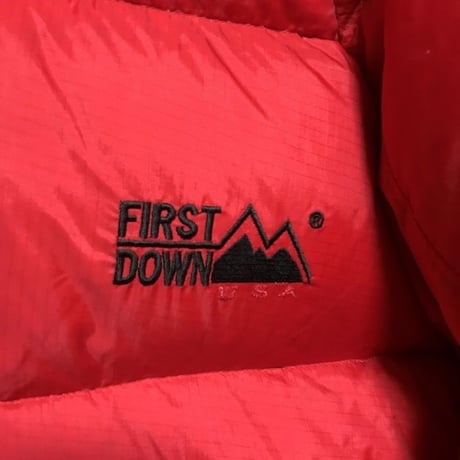 【USED】90'S FIRST DOWN HOODED DOWN JACKET