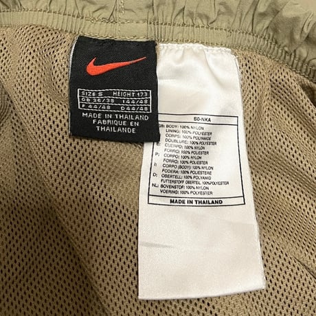 【USED】90's-00'S NIKE NYLON SHORTS BEIGE
